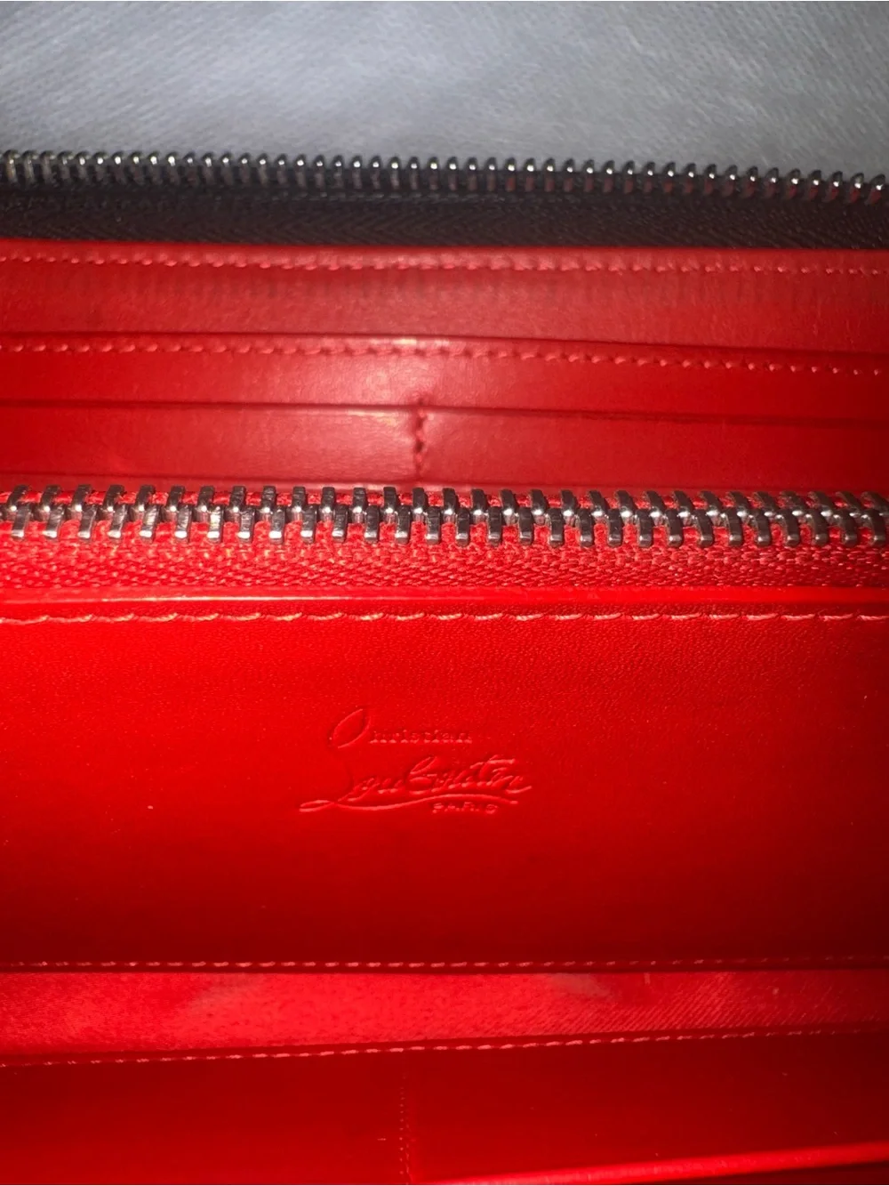 Christian Louboutin lizard print spike Zip Wallet 💎pristine💎 - Picture 5 of 8